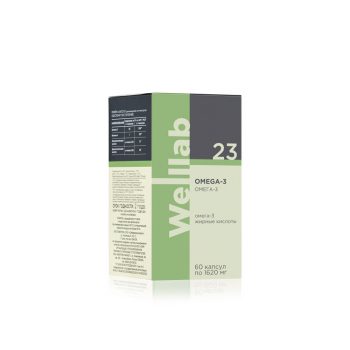 БАД с омега-3 в высокой концентрации Welllab OMEGA-3, 60 капсул — фото 3