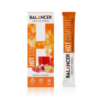 Горячий напиток для иммунитета BALANCER HOT COMFORT со вкусом «Малина-имбирь», 10 стиков — фото 1